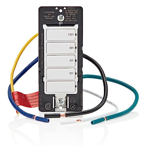 Leviton Countdown Switch for lights, pool pumps, 2-4-8-12 hour, Neutral Wire - Image 13