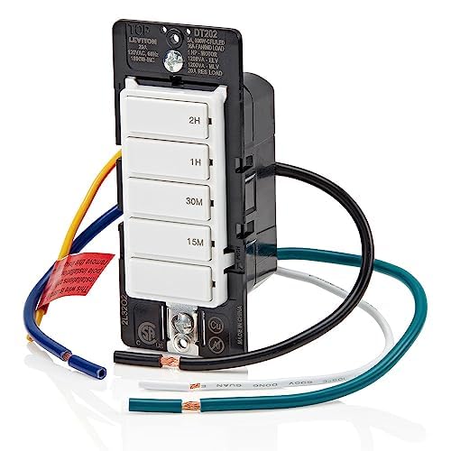 Leviton Countdown Switch for lights, pool pumps, 15-30 min, 1-2 hour, Neutral - Image 14