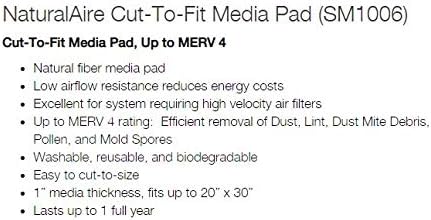 NaturalAire SM1006 Cut-to-Fit Synthetic Air Filter, MERV 4, Color may vary - Image 3