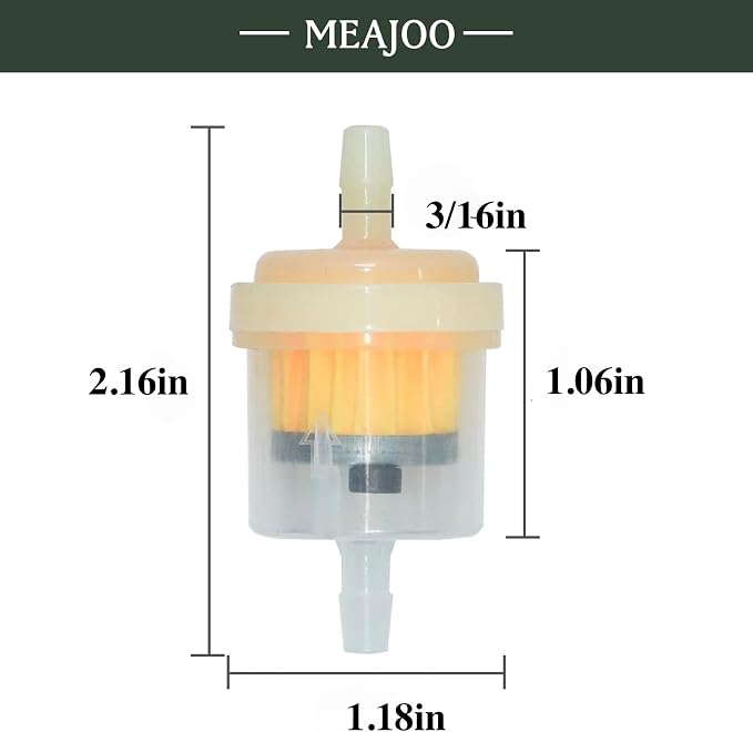 6PCS 3/16" 5mm-6mm Gas Inline Fuel Filter, - Image 2
