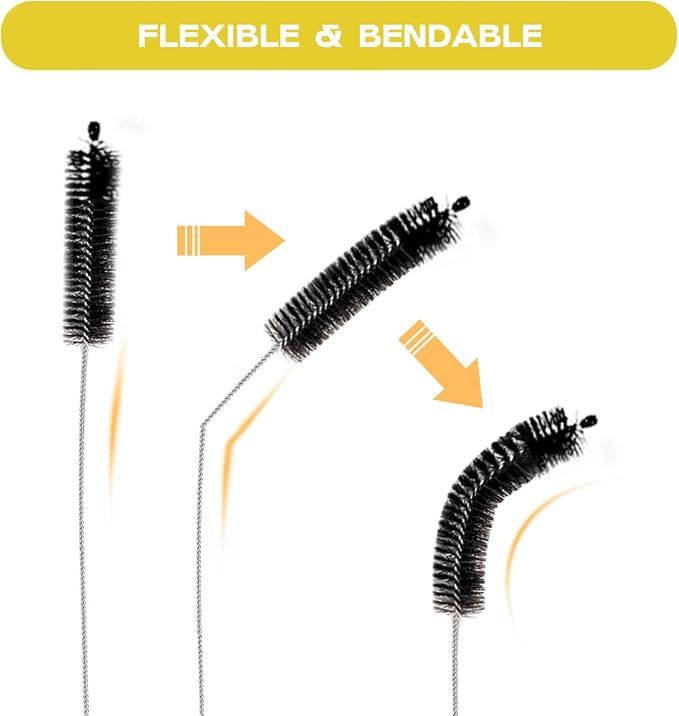 Brush Family Straw Cleaner Brush Set, 6 Piece Long Drinking Straws Cleaning - Image 5