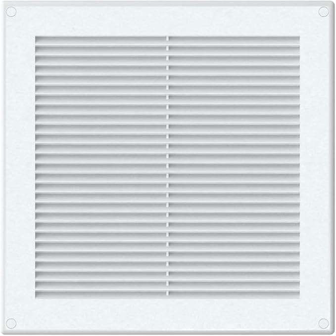 Awenta 10" x 10" Inch Square Plastic White Ventilation Grille - Image 3