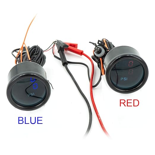 Dual Display Air Suspension Gauge Air Ride Air Pressure Gauge 2Inch 0-220PSI - Image 5