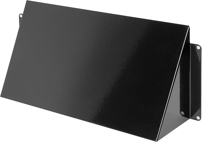 Repa Market 10 x 5 Inch Black Galvanized Steel Vent Cover by RepaMarket
