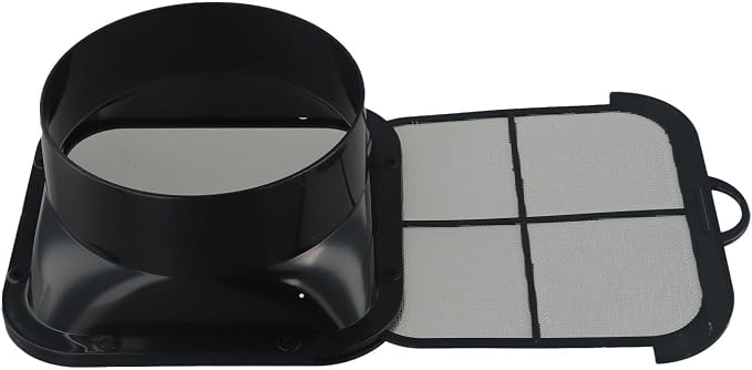 ABS Wall Flange Air Vent With Filter 150Mm Duct Fan Hose Connector - Image 5
