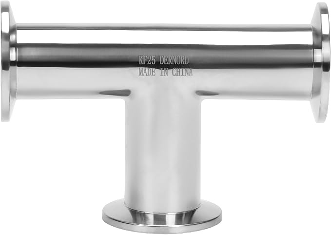 DERNORD KF-25 Tee 3 way Vacuum Fittings Stainless Steel 304 Pipe Fittings by DERNORD