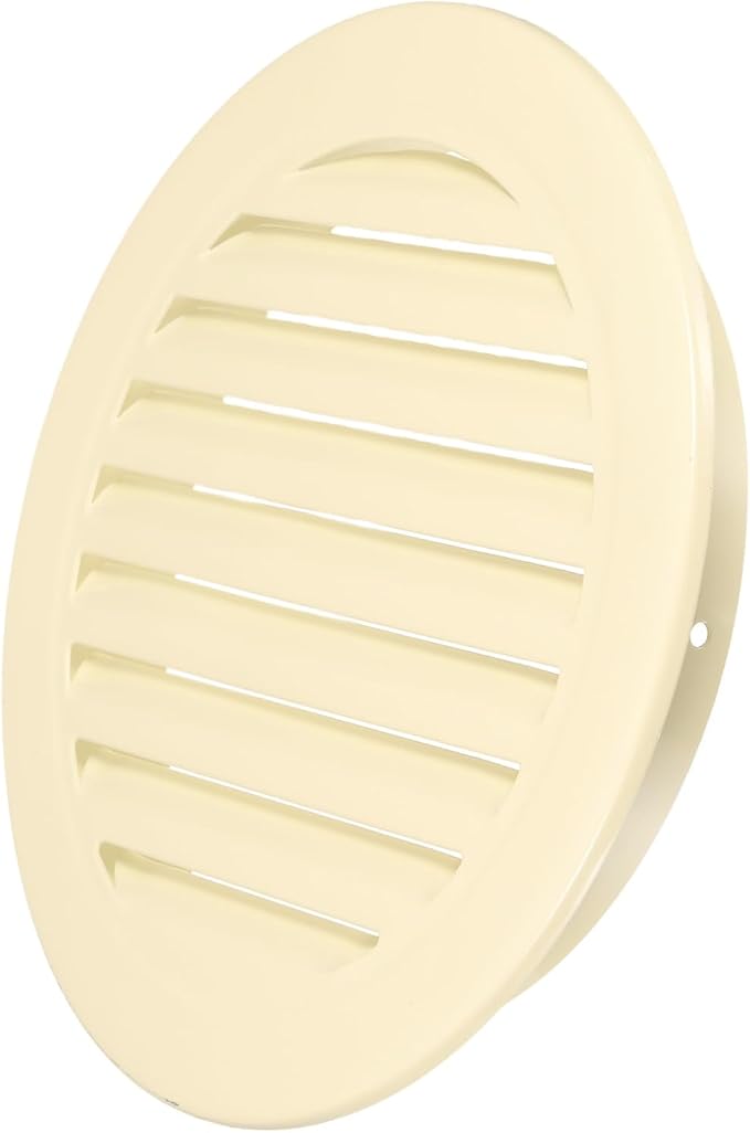 PATIKIL 9" Round Air Vent, Louver Grille Cover Aluminum Alloy Soffit Vent HVAC by PATIKIL