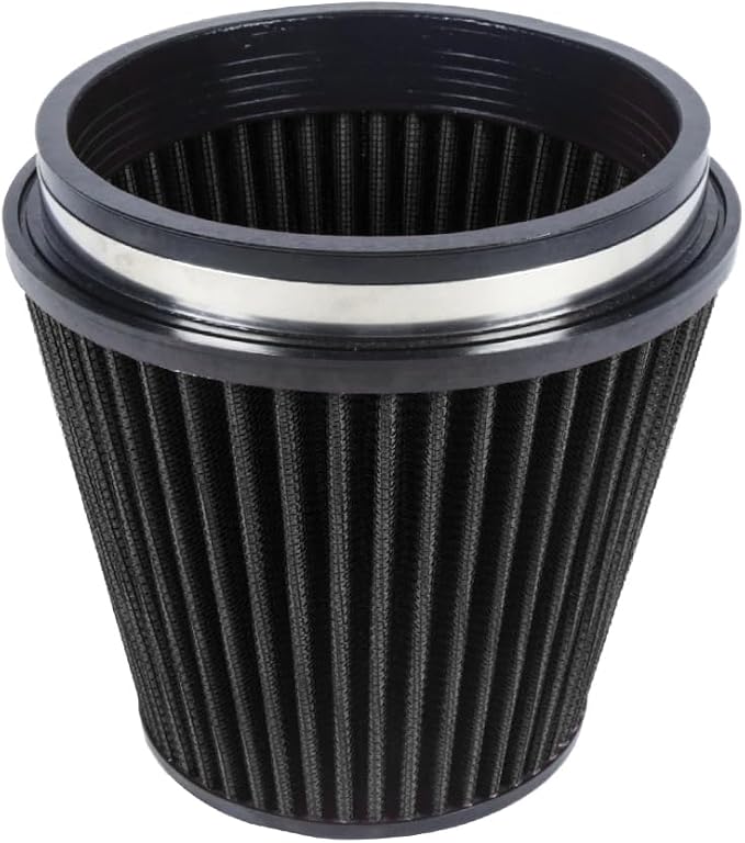 Universal 6" 152mm High-Flow Air Filter, Reusable Cone Cold Air Intake - Image 2