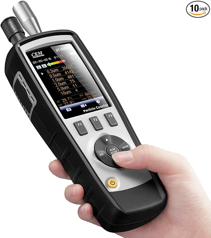 CEM T.ax Included DT-9883M cleanroom Particle Counter PM2.5/10 HCHO CO2 TVOC by ceminstruments