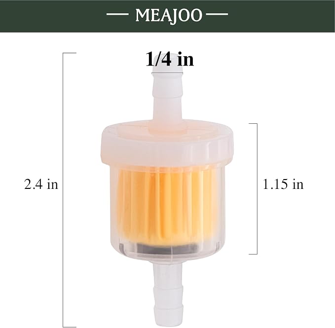 6PCS 1/4 Inch Gas Inline Fuel Filters, - Image 2
