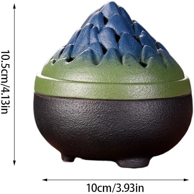 Waterfall Censer Ceramic Incense Burner Indoor Incense Agarwood Sandalwood Box - Image 2