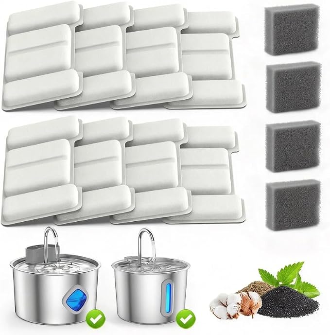 Cat Water Fountain Filter Replacement 12-Pack Compatible by Unknown