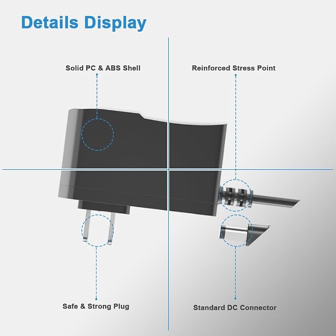 24V 1A Power Adapter 24W Supply 100V-240V AC to DC 24 Volt Charge - Image 5