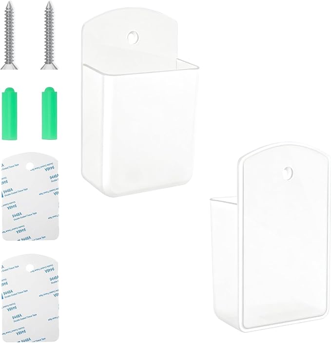 2Pcs Remote Holder Wall Mount, Wall Mount Box Organizer by 3DSKY
