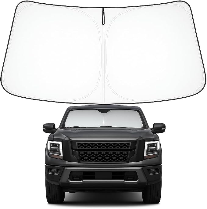 Proadsy 2026 Upgrade Windshield Sun Shade Custom Fit 2020-2024 Nissan Titan by Proadsy