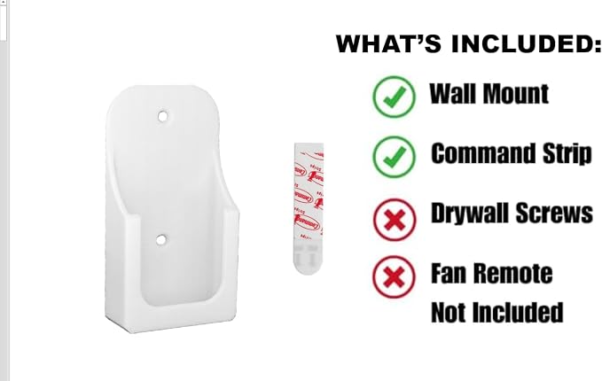Fan Remote Holder for Fanimation CR500 Remote Only | Wall Mount Bracket for - Image 4