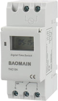 Baomain THC15A DC/AC 24V Digital LCD Power Programmable Timer Time Switch Relay by Baomain