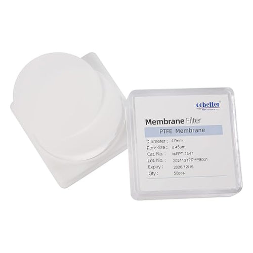 100 Pieces/Pack PTFE Membrane Filters Lab Disc Hydrophobic Filter 47mm Diameter by COBETTER