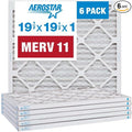 Aerostar Air Filters 19 1/2 x 19 1/2 x 1 MERV 11, Healthier Air by AirFiltersDelivered