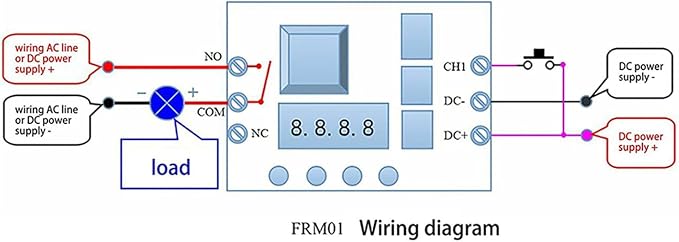 SEIWEI 24 V FRM01 Multifunction Infinite Loop Timing Self-Lock Relay Cycle - Image 3