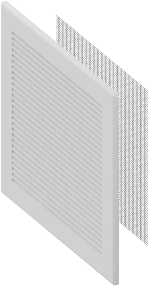 Awenta 10" x 10" Inch Square Plastic White Ventilation Grille - Image 5