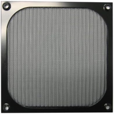 140mm Aluminum Fan Filter Grill Black by OKGEAR