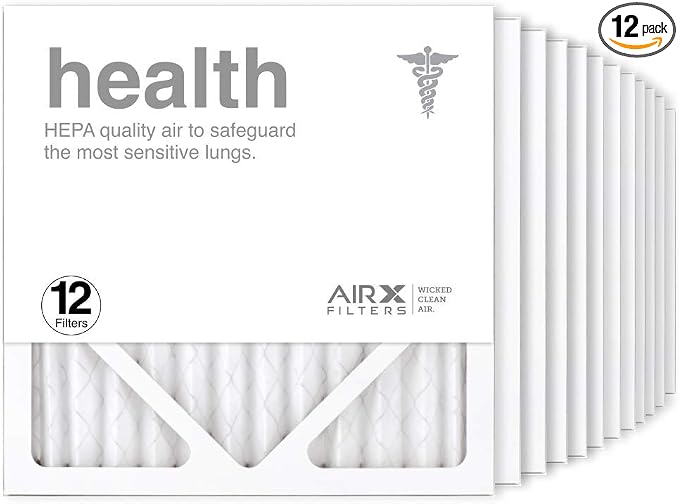 AIRx Filters 12x12x1 Air Filter MERV 13 Pleated HVAC AC Furnace Air Filter by AIRXFILTERSWICKEDCLEANAIR