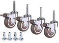 2 Inch Rubber Caster Wheel Set of 4（with Brake） by nerilee