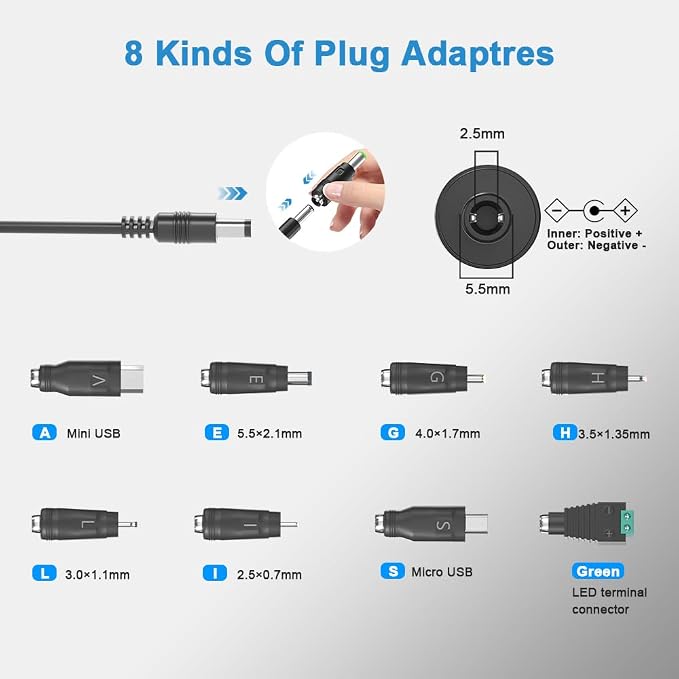 9V 2A Power Supply Universal 9V 2A Power Supply Adaptor - Image 3