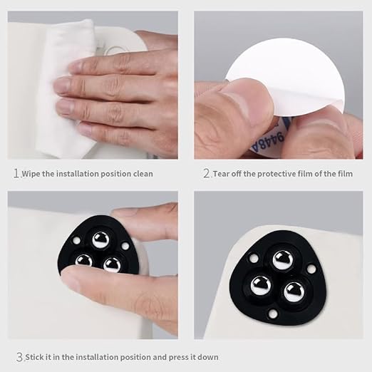 Small Adhesive Casters Wheels for Appliance: 8 Pcs Kitchen Counter Appliances - Image 6