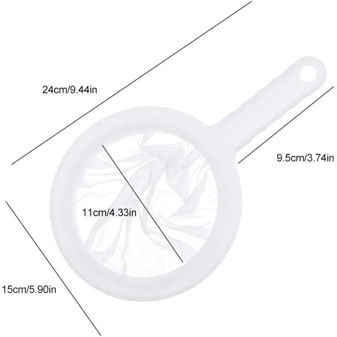 Kitchen Ultra-Fine Nylon Mesh Strainer I Plastic Sieve Fine Mesh Filter Spoon - Image 4