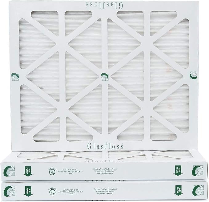 Glasfloss 20x25x2 MERV 13 AC & Furnace 2" Depth Air Filters. Box of 3. Actual - Image 4