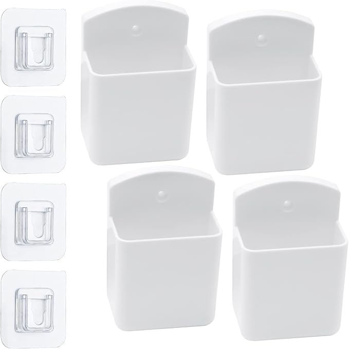 4 Pack Self Adhesive TV Air Conditioner Remote Control Holder Wall Mount by AOAOYING