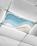 Yukro 1 Pack Teal Ombre Fluorescent Light Covers Abstract Stripe Ocean Wave by Unknown