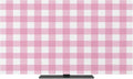 Minimalist Pink Buffalo Lattice Indoor TV Cover, Elastic TV Screen Protector by Unknown