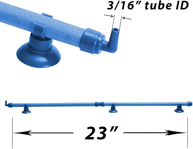 Quickun Aquarium Air Stone Bubble Wall Tube Oxygen Diffuser Bar Decor Accessory - Image 2