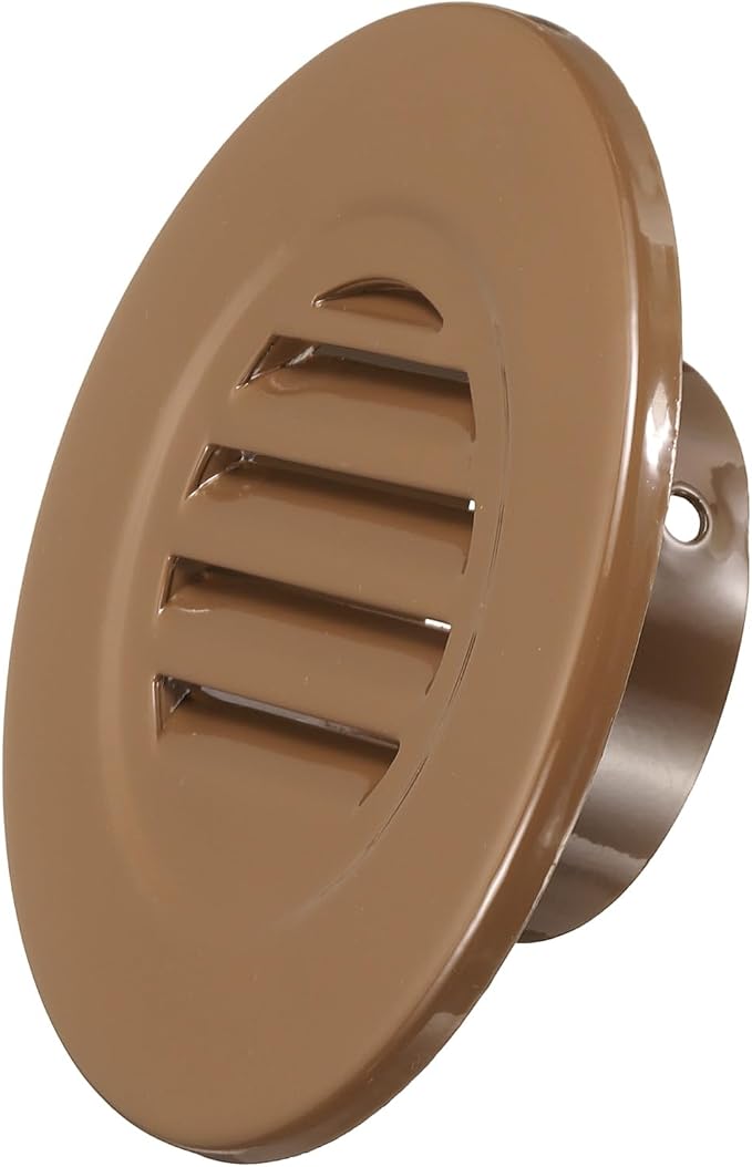 PATIKIL 3" Round Air Vent, Louver Grille Cover Aluminum Alloy Soffit Vent HVAC by PATIKIL