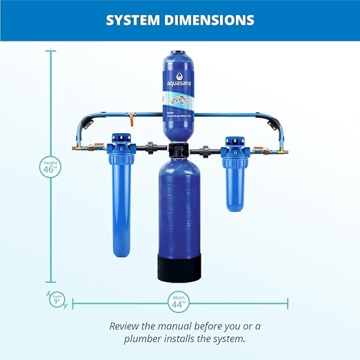 Aquasana Whole House Water Filter System | 1, 000 Gallons | Carbon & KDF Media - Image 5