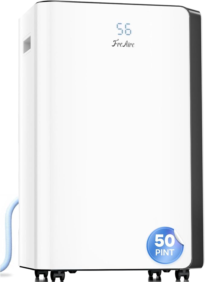 FreAire 54Pint Dehumidifier for 4500Sq.Ft, Compressor Dehumidifiers for Home by FreAire