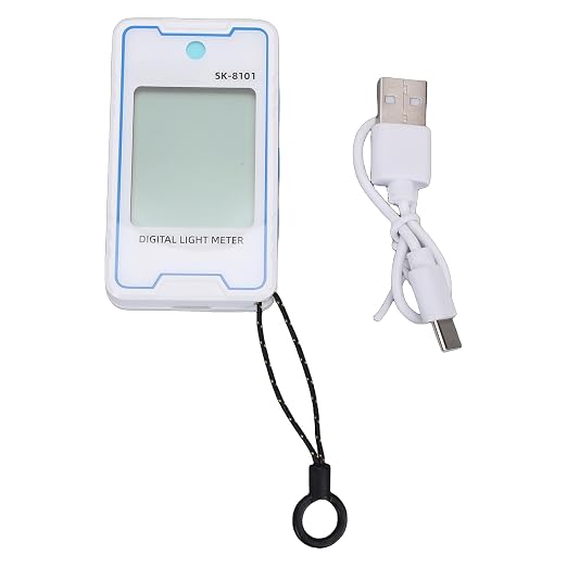Mini Digital Light Meter Temperature Humidity Display Auto Off Data Hold by Funien