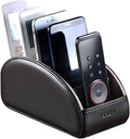YAPISHI Large Leather TV Remote Control Holder Organizer Black by YAPISHI
