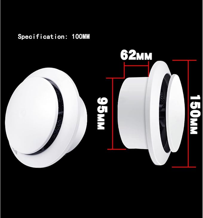 Round Muffler Press Adjustable Air Outlet Three-speed Press Muffler Filtration - Image 2