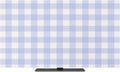 Minimalist Lavender Gingham Plaid Indoor TV Cover, Elastic TV Screen Protector by Unknown