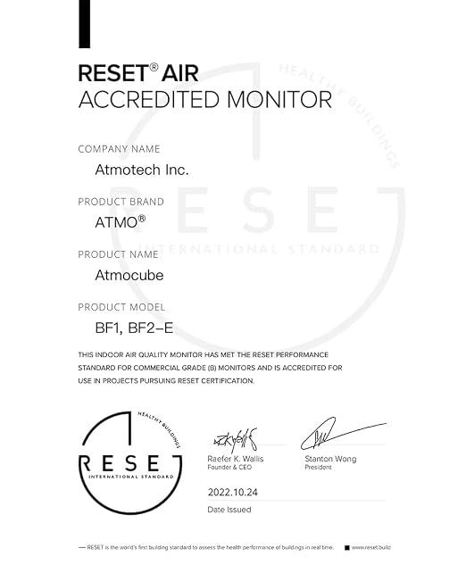 Atmocube Professional 12-in-1 Indoor Air Quality Monitor – CO2, Formaldehyde - Image 9