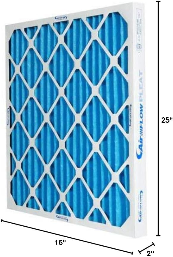 16x25x2 MERV 10 Pleated Home A/C Furnace Air Filter - Image 7