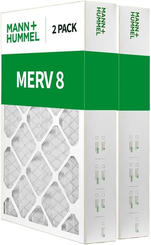 Mann+Hummel 16x25x4 MERV 8 Pleated HVAC AC Furnace Air Filters. 2 Pack. - Image 3