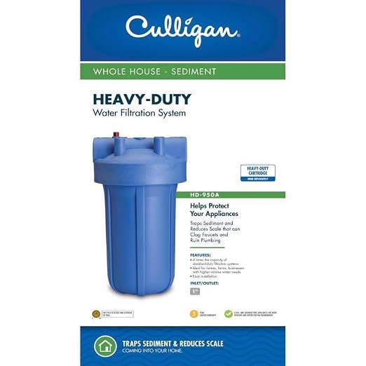 Culligan HD-950A Heavy-Duty Whole House Water Filter Housing – 1" Inlet/Outlet - Image 2
