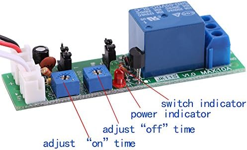 DC 12V Adjustable Cycle Times Switch Module Delay On/Off Timer Delay Switch - Image 3