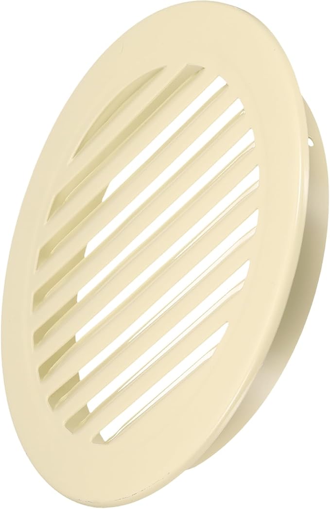 PATIKIL 6" Round Air Vent, Louver Grille Cover Aluminum Alloy Soffit Vent HVAC by PATIKIL
