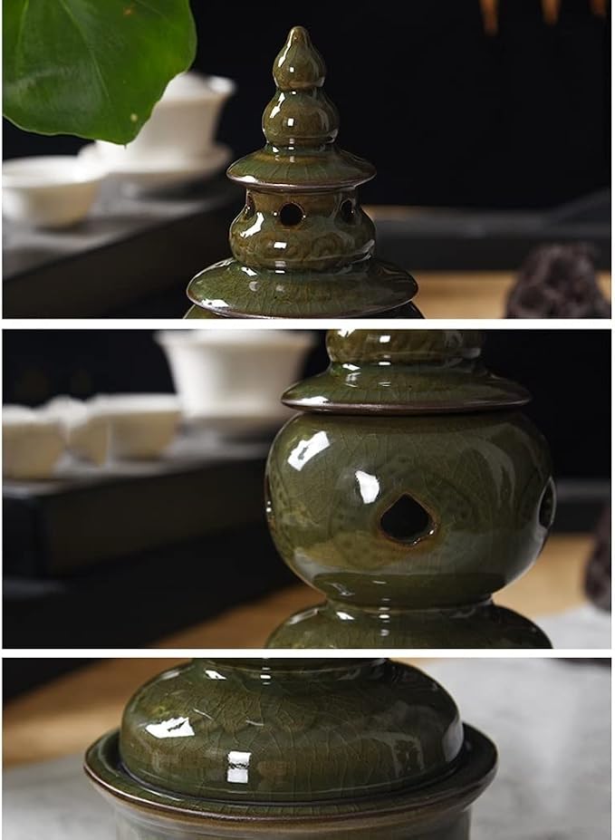 SONGCHAO Incense Holder Sandalwood Stove Celadon Incense Stove Incense Road - Image 3